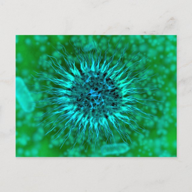 Cartão Postal Visão Microscópica Dos Dendrimers 3 (Frente)