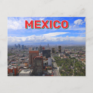 Cartão Postal Visão Panorâmica Da Cidade Do México