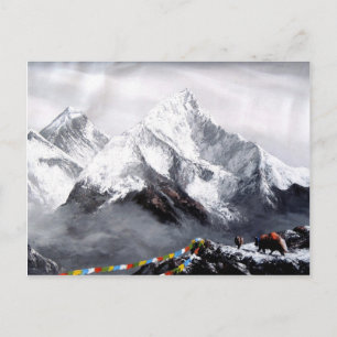 Cartão Postal Visão Panorâmica Da Montanha Everest
