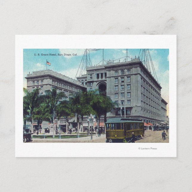 Cartão Postal Visão Superior do Hotel Grant EUA (Frente)