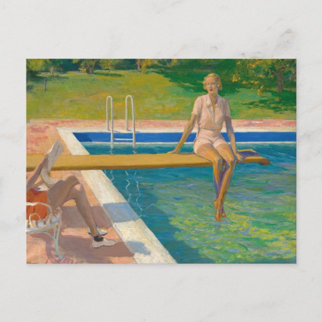 Cartão Postal Viscondessa Castlerosse | Sir John Lavery (Frente)