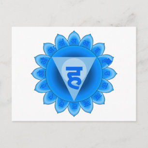 Cartão Postal Vishuddha The Throat Chakra