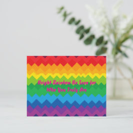 Cartão Postal “Visibilidade” – Um Padrão de Orgulho Abstrato