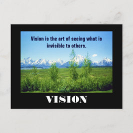cartão postal VISION Spring Tetons