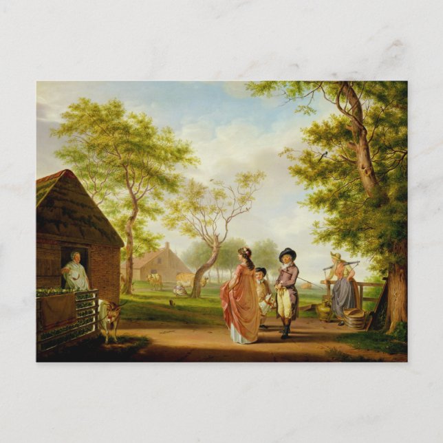 Cartão Postal Visit to the Country Dairy (Frente)