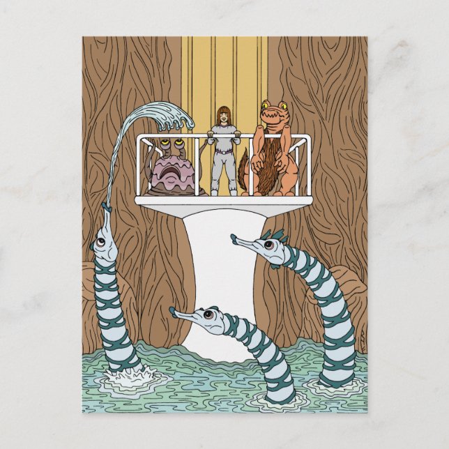 Cartão Postal Visitando a Piscina dos Piptrixons (Frente)