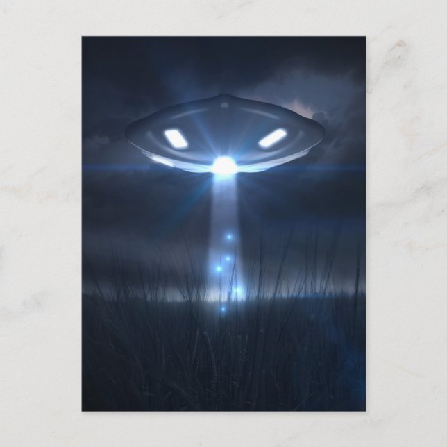 Cartão Postal Visitantes espaciais (Frente)