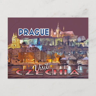 Cartão Postal Visitar... Praga, Tchecia