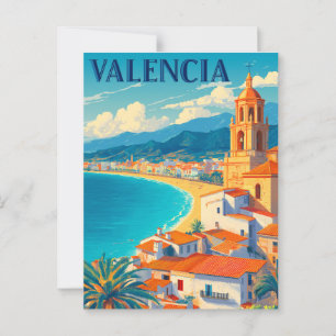 Cartão Postal Visite a Espanha de Valencia   Viagem