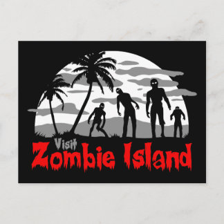 Cartão Postal Visite a Ilha Zombie