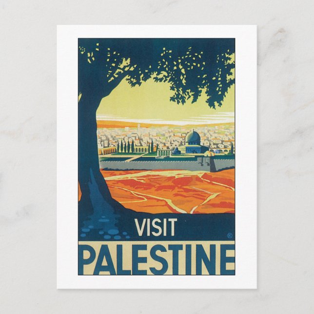 Cartão Postal Visite a Palestina (Frente)