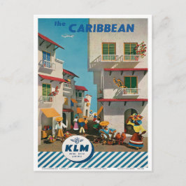 Cartão Postal Visite a Viagens vintage de Caribe