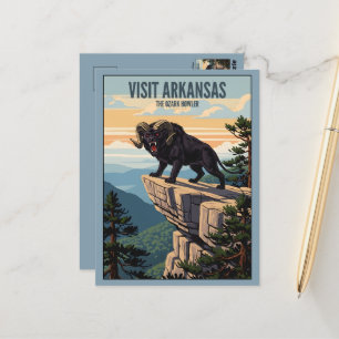 Cartão Postal Visite Arkansas O Uivador Ozark