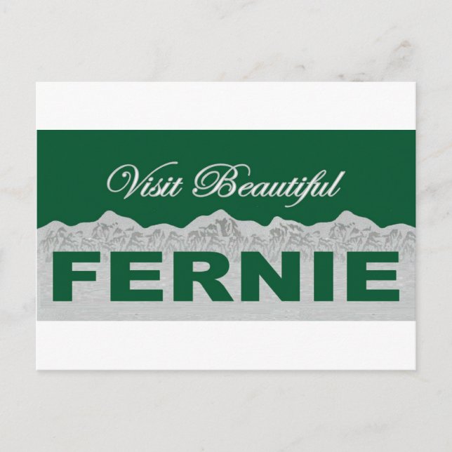 Cartão Postal Visite BeauLinda Fernie (Frente)