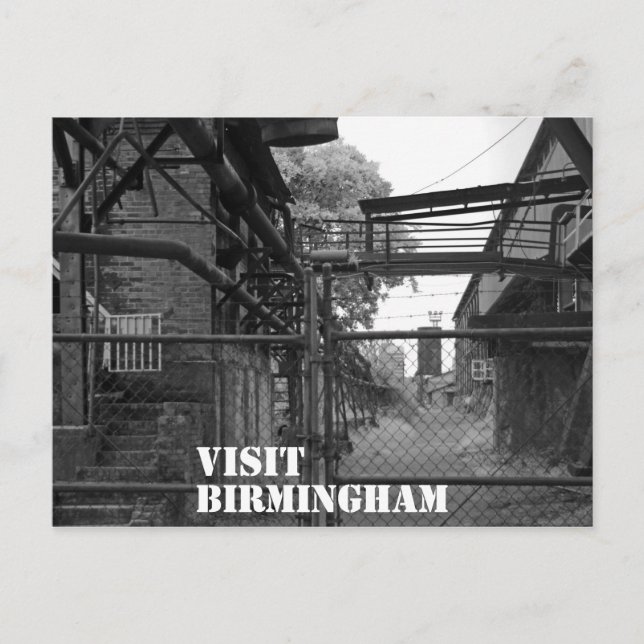Cartão Postal Visite Birmingham (Frente)