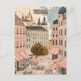 Cartão Postal Visite Café de Viena