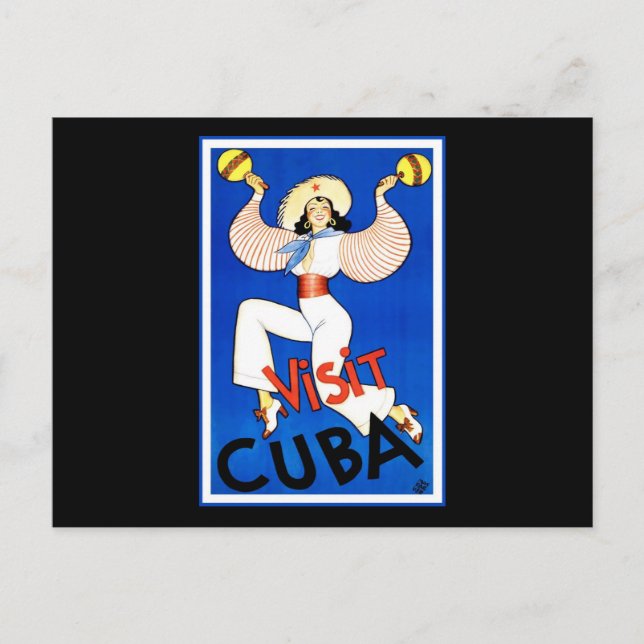Cartão Postal Visite Cuba (Frente)