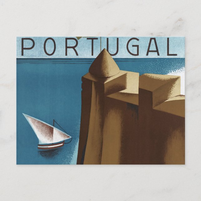 Cartão Postal Visite Estoril Cascais Portugal (Frente)