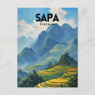 Cartão Postal Visite Sapa Vietnam
