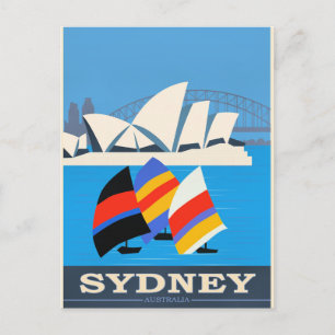 Cartão Postal Visite Sydney, Austrália