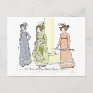 Cartão Postal Visiting Jane - Jane Austen Pride and Prejudice