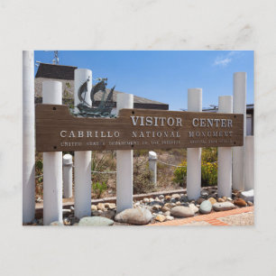 Cartão Postal Visitor Center Sign, Monumento Nacional Cabrillo