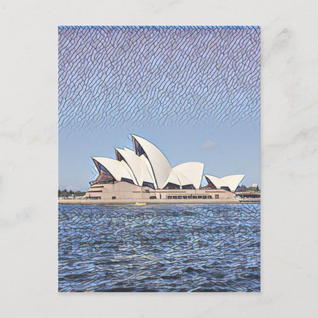 Cartão Postal vislumbre de ópera sydney (Frente)