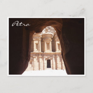 Cartão Postal vislumbres mosteiro petra