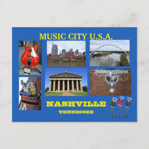 Cartão Postal Visões de Nashville, Tennessee