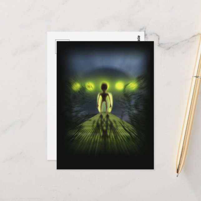 Cartão Postal Visor de alienígena (Frente/Verso In Situ)