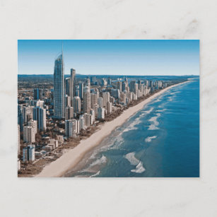 Cartão Postal Vista aérea da Austrália Dourada