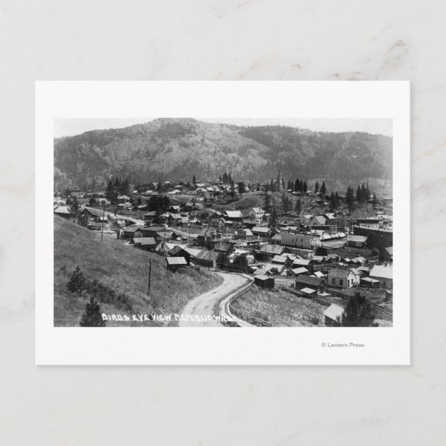 Cartão Postal Vista aérea da cidade 14 (Frente)