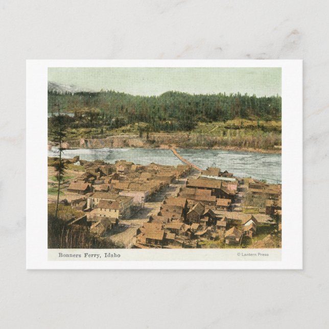 Cartão Postal Vista Aérea da Cidade e Rio (Frente)