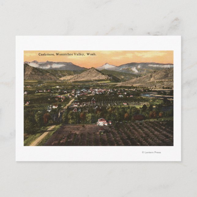 Cartão Postal Vista Aérea da Cidade e Vale (Frente)