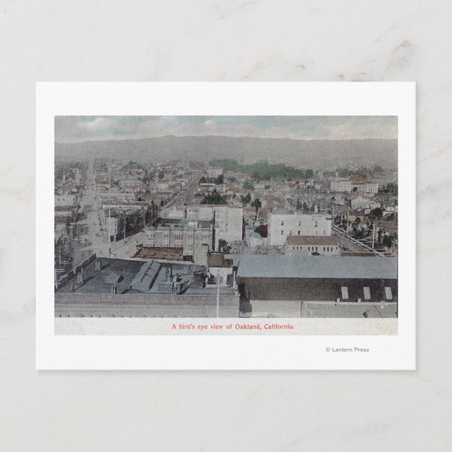 Cartão Postal Vista aérea da cidade nº 2Oakland, CA (Frente)