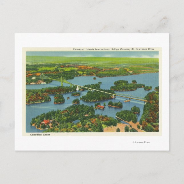 Cartão Postal Vista aérea da ponte internacional (Frente)