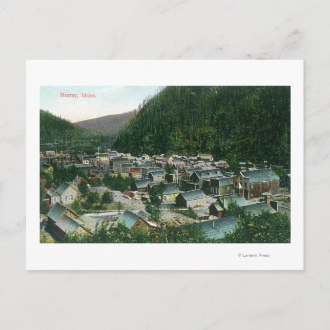 Cartão Postal Vista aérea de CityMurray, ID (Frente)