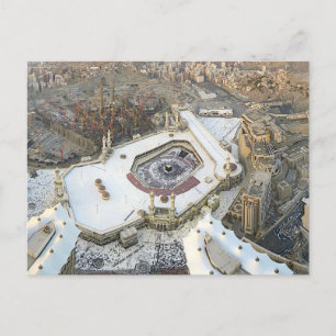 Cartão Postal Vista aérea de Kaaba, Masjid al-Haram e Meca