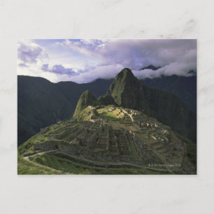Cartão Postal Vista aérea de Machu Picchu, Peru