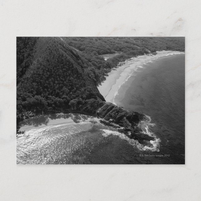 Cartão Postal Vista aérea de Makena Beach, Maui, Havaí (Frente)