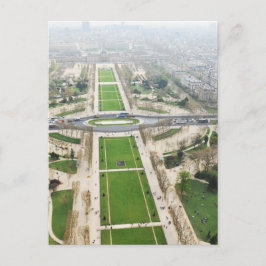 Cartão Postal Vista aérea de Paris