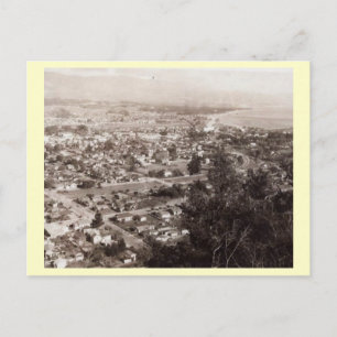 Cartão Postal Vista Aérea de Santa Barbara, Califórnia Vintage