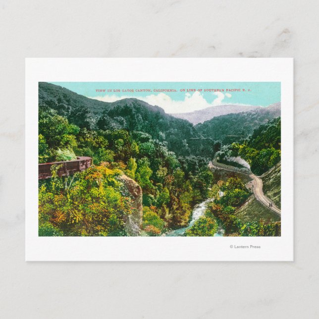 Cartão Postal Vista aérea do Canyon, Sul do Pacífico Trai (Frente)