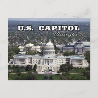 Cartão Postal Vista aérea do Capitólio dos EUA em Washington DC