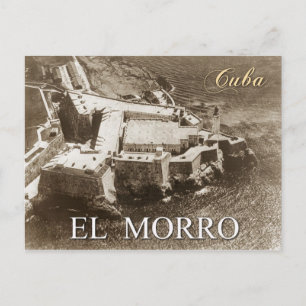 Cartão Postal Vista aérea do Castelo Morro, Havana, Cuba