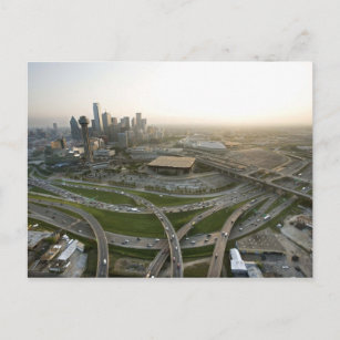 Cartão Postal Vista aérea do centro Dallas, Texas