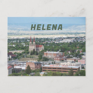 Cartão Postal Vista aérea do centro de Helena, Montana