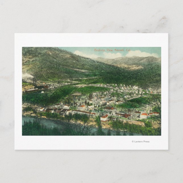 Cartão Postal Vista aérea do CityKennett, CA (Frente)