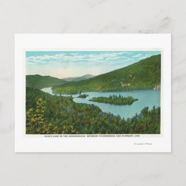 Cartão Postal Vista aérea do lago (Frente)