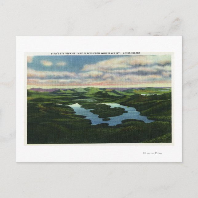 Cartão Postal Vista aérea do lago de ácido (Frente)